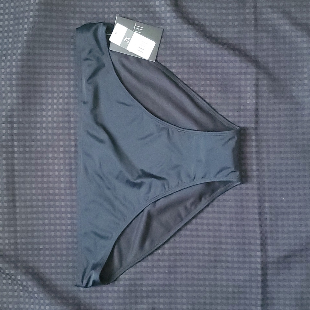 Simply Fit, black, 2X, bikini bottom